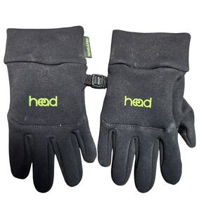 Kids Head Black thin winter gloves Size Medium